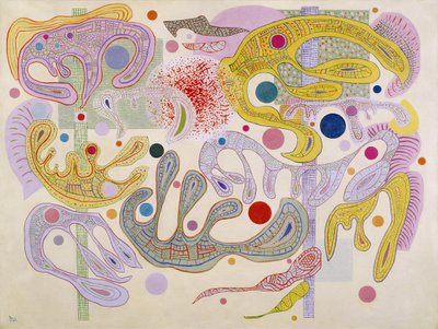 ""Snygga former"" Målning av Vassily Kandinsky (eller Wassily Kandinski eller Kandinskij av Wassily Kandinsky