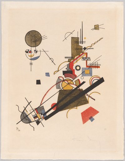 ”Glädjefylld uppstigning”, 1923 av Wassily Kandinsky