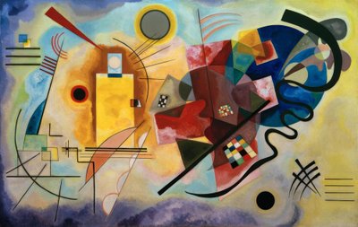 Gul - röd - blå av Wassily Kandinsky