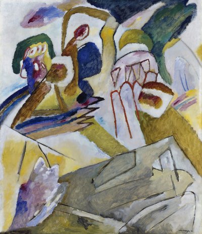 Improvisation 18, med gravsten, 1911. av Wassily Kandinsky