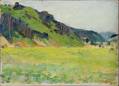 Kallmünz - Ljusgröna berg av Wassily Kandinsky