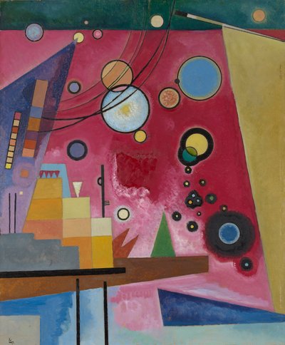 Kandinsky - Tungt rött, 1924 (juli) av Wassily Kandinsky