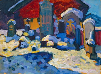 Kochel – Kyrkogården av Wassily Kandinsky