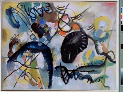 ""Den svarta fläcken"" Målning av Vassily Kandinsky (eller Wassily Kandinski eller Kandinskij av Wassily Kandinsky
