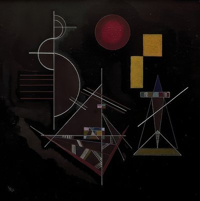 Lätt i tung (lätt i tung). 1929 av Wassily Kandinsky