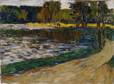 München – Engelska trädgården av Wassily Kandinsky