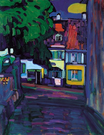 Murnau, Hus på Obermarkt, 1908 av Wassily Kandinsky