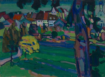 Murnau - Studie för "Landskap med trädstam" av Wassily Kandinsky