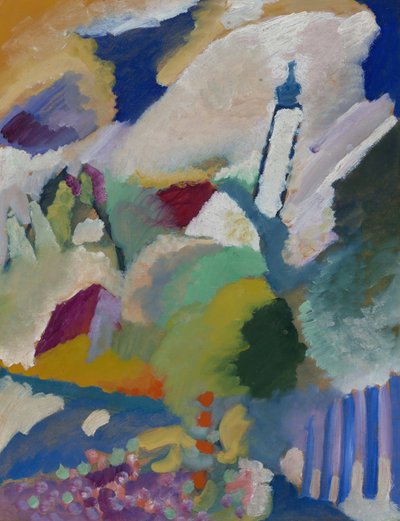 Murnau med kyrka I av Wassily Kandinsky