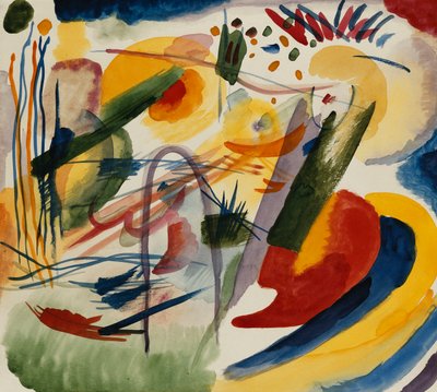 Ingen titel; Ofrälse av Wassily Kandinsky