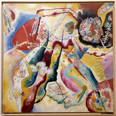 Målning med röd fläck, 1914 av Wassily Kandinsky