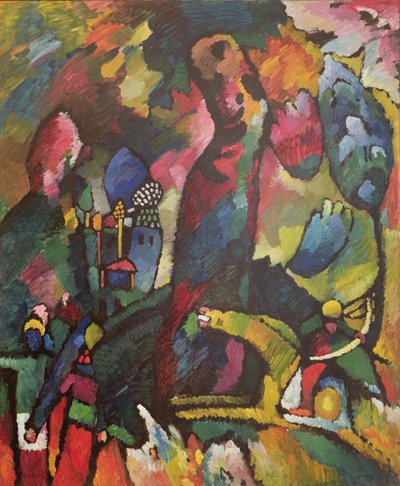 Bild med en bågskytt, 1909 av Wassily Kandinsky