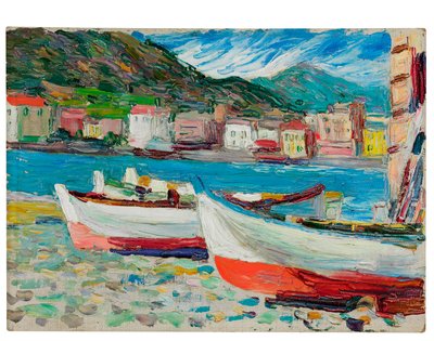 Rapallo, båtar av Wassily Kandinsky