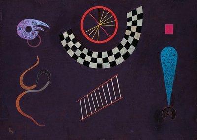 Band med rutor, av Wassily Kandinsky (1866-1944) av Wassily Kandinsky