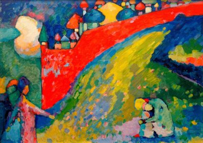 Röd vägg (kupoler) av Wassily Kandinsky