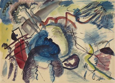 Skiss för målning med vit kant Utkast för målning med vit kant, 1913 av Wassily Kandinsky