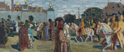 Skiss till ”Söndag (fornryska)” av Wassily Kandinsky