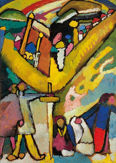 Studera för improvisation 8 av Wassily Kandinsky