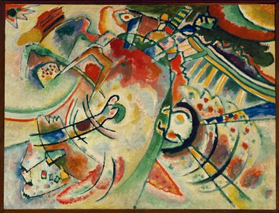 The Naive (olja på duk) av Wassily Kandinsky