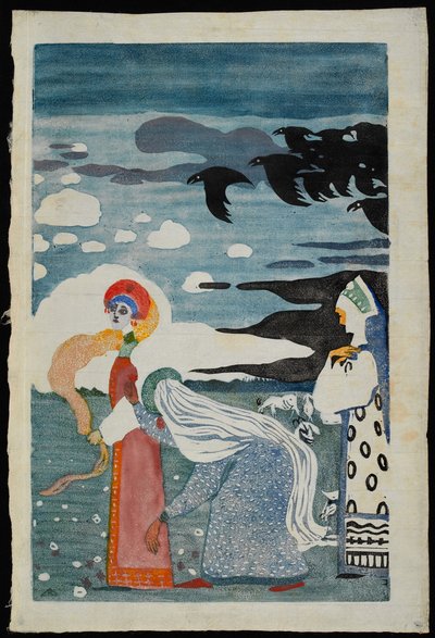 Korparna, 1907. av Wassily Kandinsky