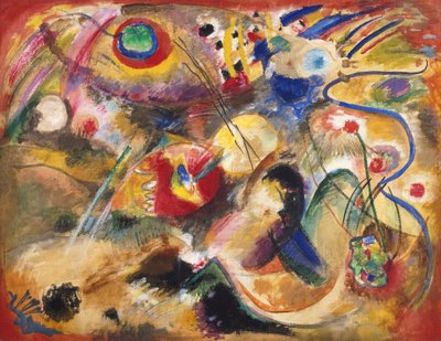 Bild utan namn (syndafloden) av Wassily Kandinsky