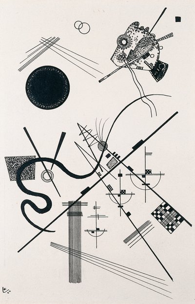 Namnlös (Dessin 4) av Wassily Kandinsky