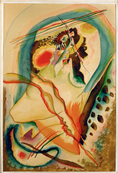 Komposition utan titel (akvarell på papper) av Wassily Kandinsky