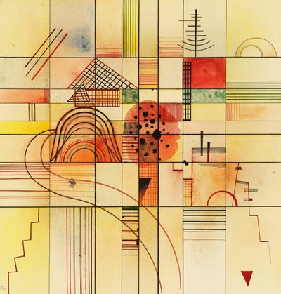 Varierade rektanglar av Wassily Kandinsky