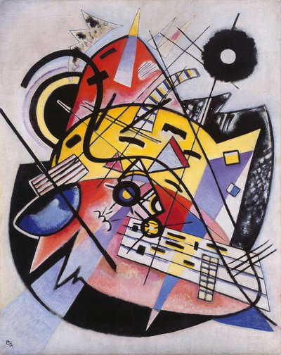 Vit punkt (sammansättning 248) av Wassily Kandinsky