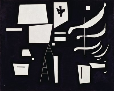 Vit - Mjuk och hård mars av Wassily Kandinsky