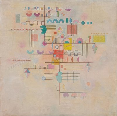 Zarter Aufstieg (graciös stigning). 1934 av Wassily Kandinsky