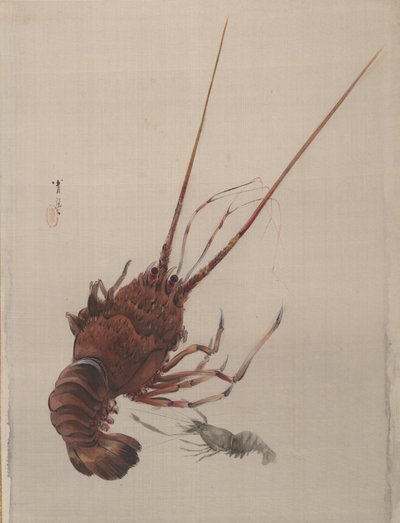 Kräftor, ca. 1887. av Watanabe Seitei