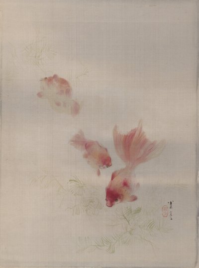 Guldfisk, ca. 1887. av Watanabe Seitei
