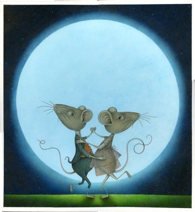 Blue Moon, 2009 (blandteknik) av Wayne Anderson