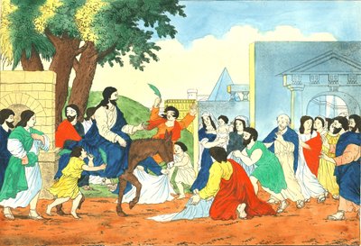 Kristi intåg i Jerusalem, 1800-talet av Weenix