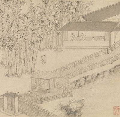 Den oduglige administratörens trädgård, 1551. av Wen Zhengming