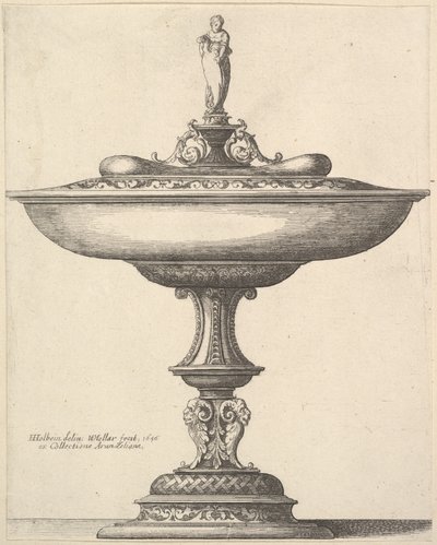 En bred bägare med prydnadsstam, 1646. av Wenceslaus Hollar