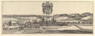 Ansbach och Coburg, View a of two views a&b., 1625-77. av Wenceslaus Hollar