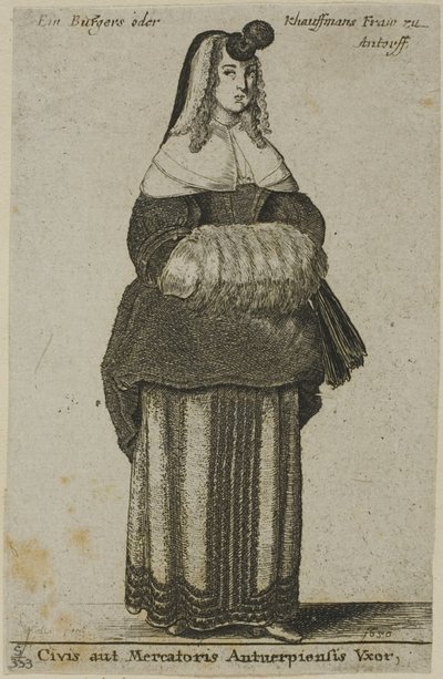 Antwerp fru av Wenceslaus Hollar