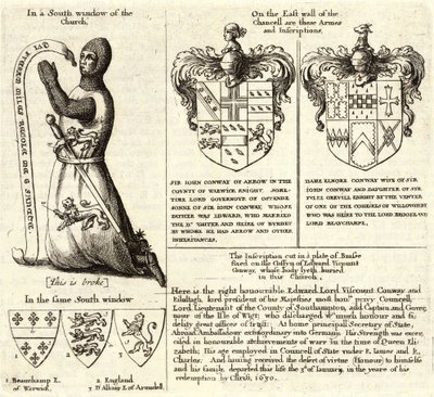 Pil (målat glas). Tillstånd 2 av Wenceslaus Hollar