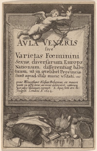 Fredagssalen: Titelsida av Wenceslaus Hollar