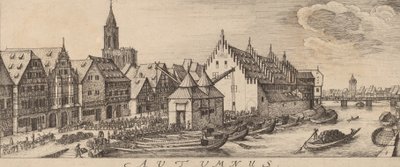 Höst: Vinmarknaden, ca. 16281629. av Wenceslaus Hollar