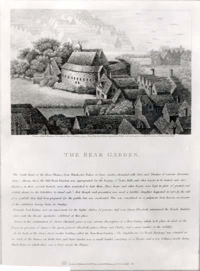 Björnträdgård, 1647 av Wenceslaus Hollar