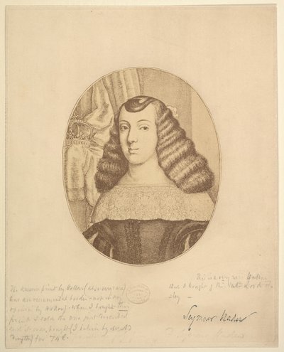 Katarina, prinsessa av Portugal, 1661. av Wenceslaus Hollar