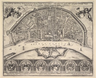Köln och Deutz, 1635. av Wenceslaus Hollar