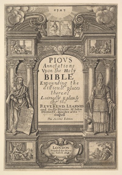 Diodati. Fromma anteckningar, 1648. av Wenceslaus Hollar