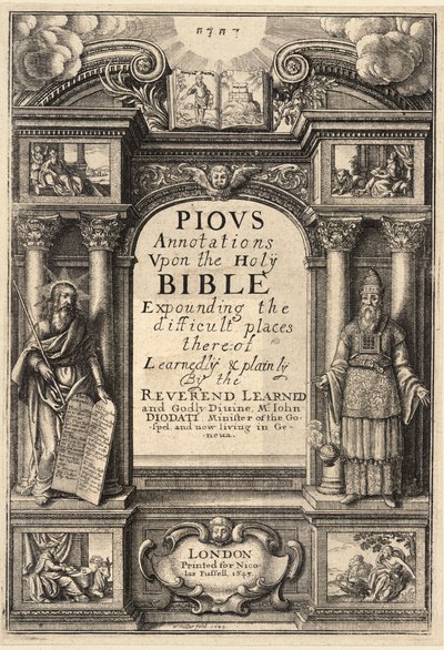 Diodati. Fromma anteckningar. Tillstånd 1 av Wenceslaus Hollar