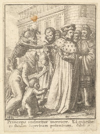 Duke, från Dödsdansen, 1651. av Wenceslaus Hollar