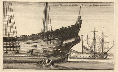 holländsk västindiefarare. Tillstånd 2 av Wenceslaus Hollar