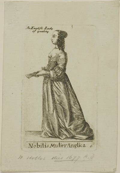 Engelsk adelsdam av Wenceslaus Hollar